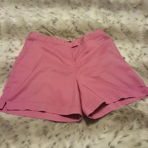 Pink Adidas golf shorts